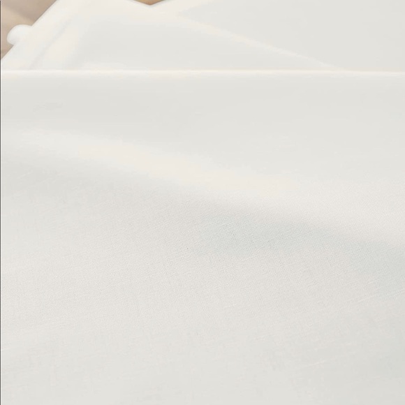 Solino Home Cotton Linen Table Runner – 14 x 108 Inch, White Table Runner - Picture 11 of 14